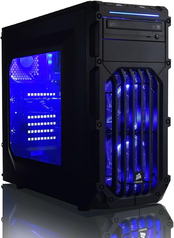 ADMI ULTRA GAMING PC Quad Core High Spec LED, Home, Family