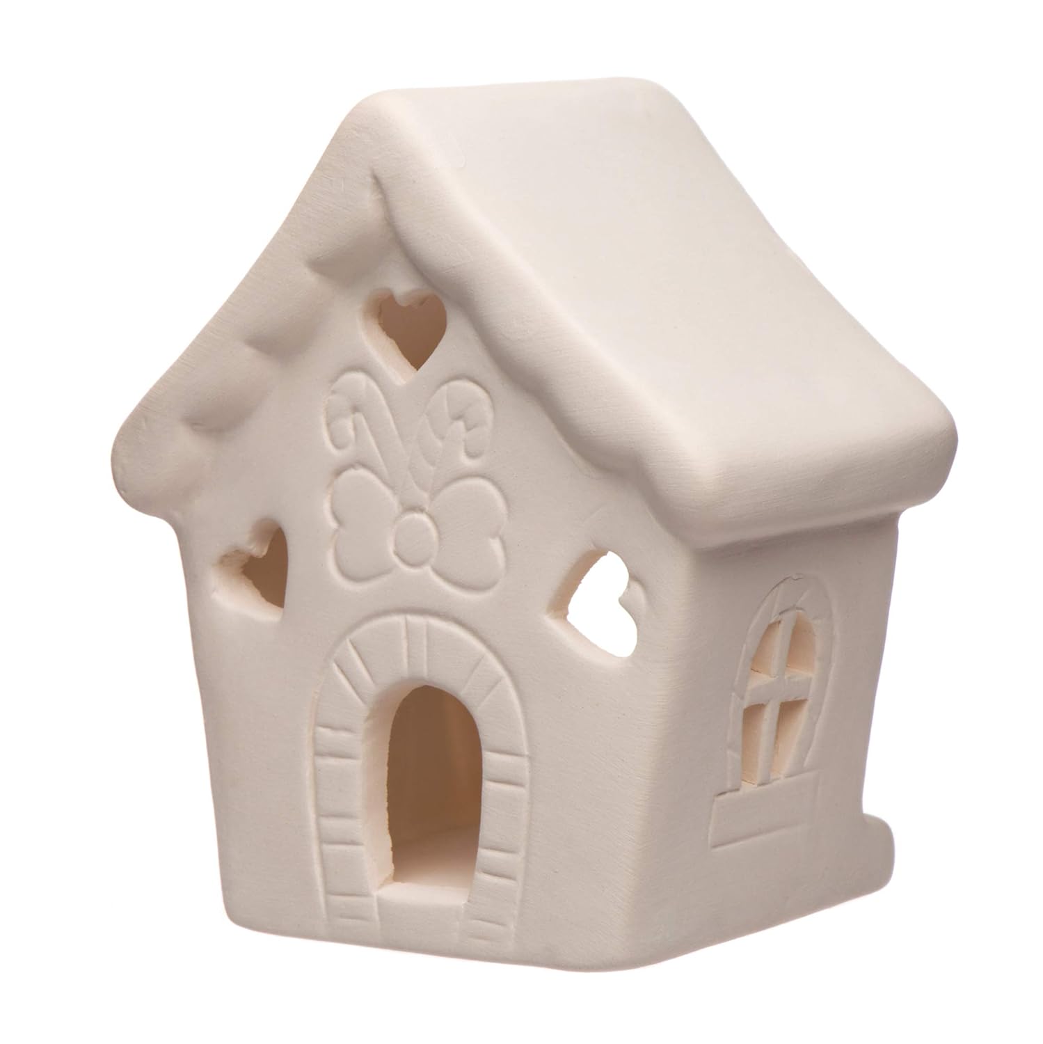 Baker Ross AR693 Gingerbread House Ceramic Tealight Holder Kits, for Kids Christmas Crafts and Gifts (Box of 3), Assorted - Image 4
