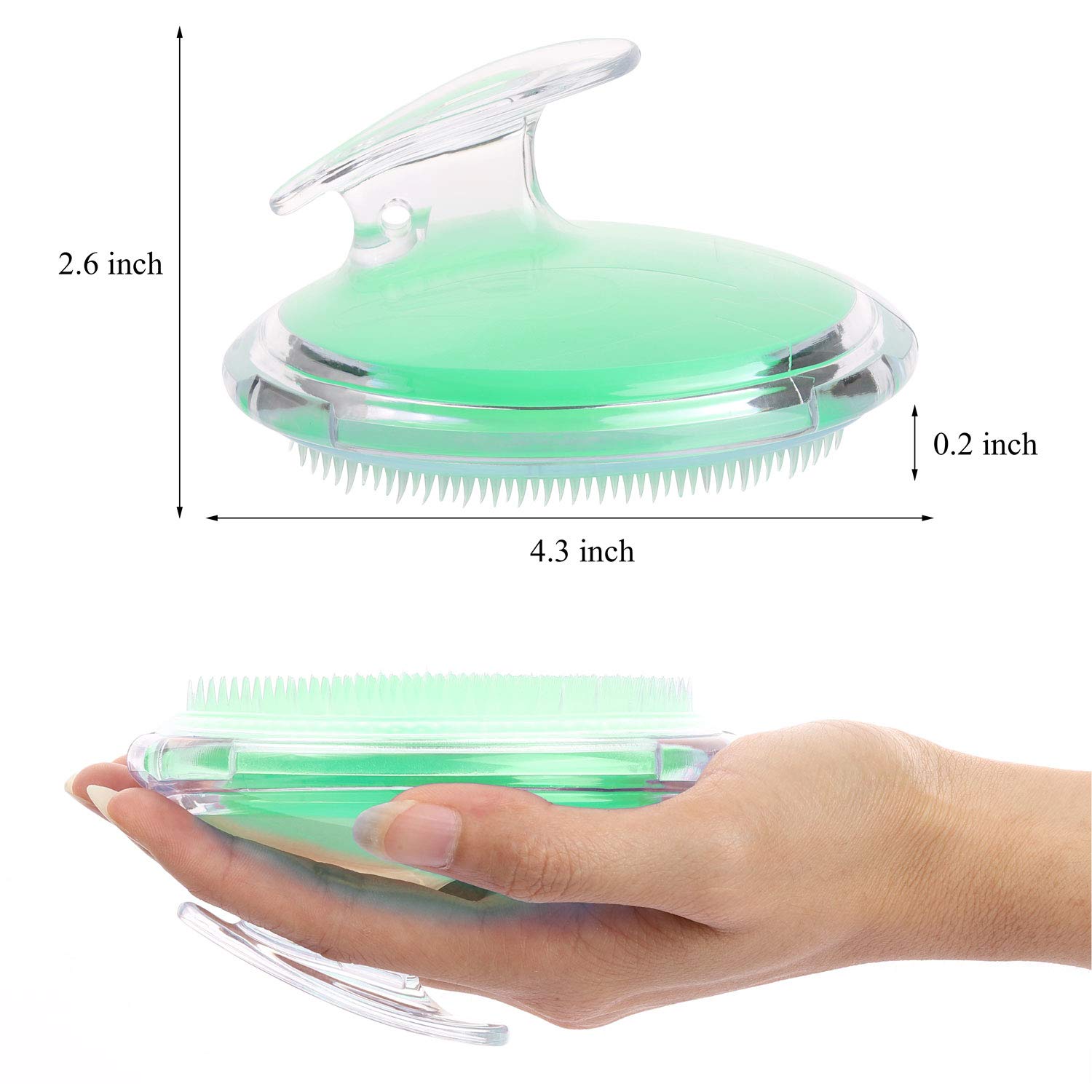 Tbestmax 3 Pcs Exfoliating Brush for Ingrown Hair, Body Scrubber, Blue Green Red : Beauty