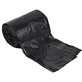 90L Black Bin Liners/Bags - Roll of 25 refuse sacks - Strong professional black - ENSA certified