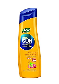 Joy Hello Sun Sunblock and Anti Tan Lotion SPF 20, 100ml