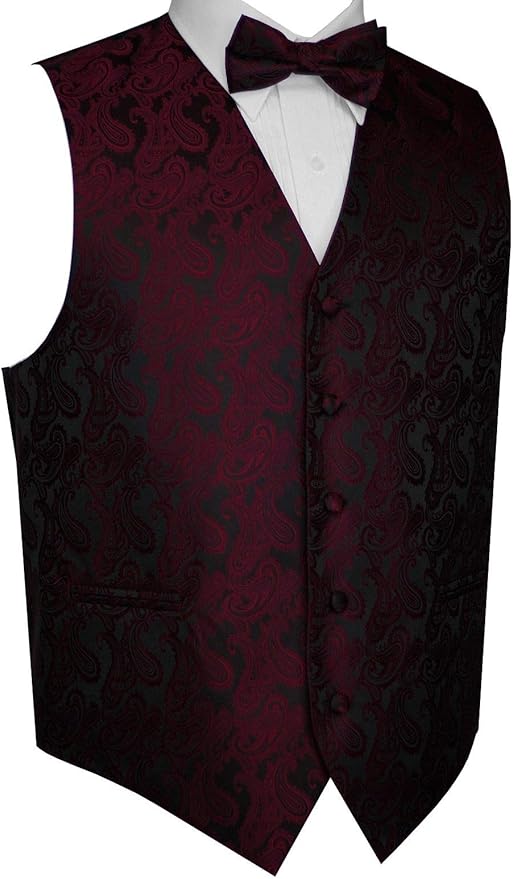 Men's Formal Tuxedo Vest & BowTie SetBerry PaisleyS Amazon.ca