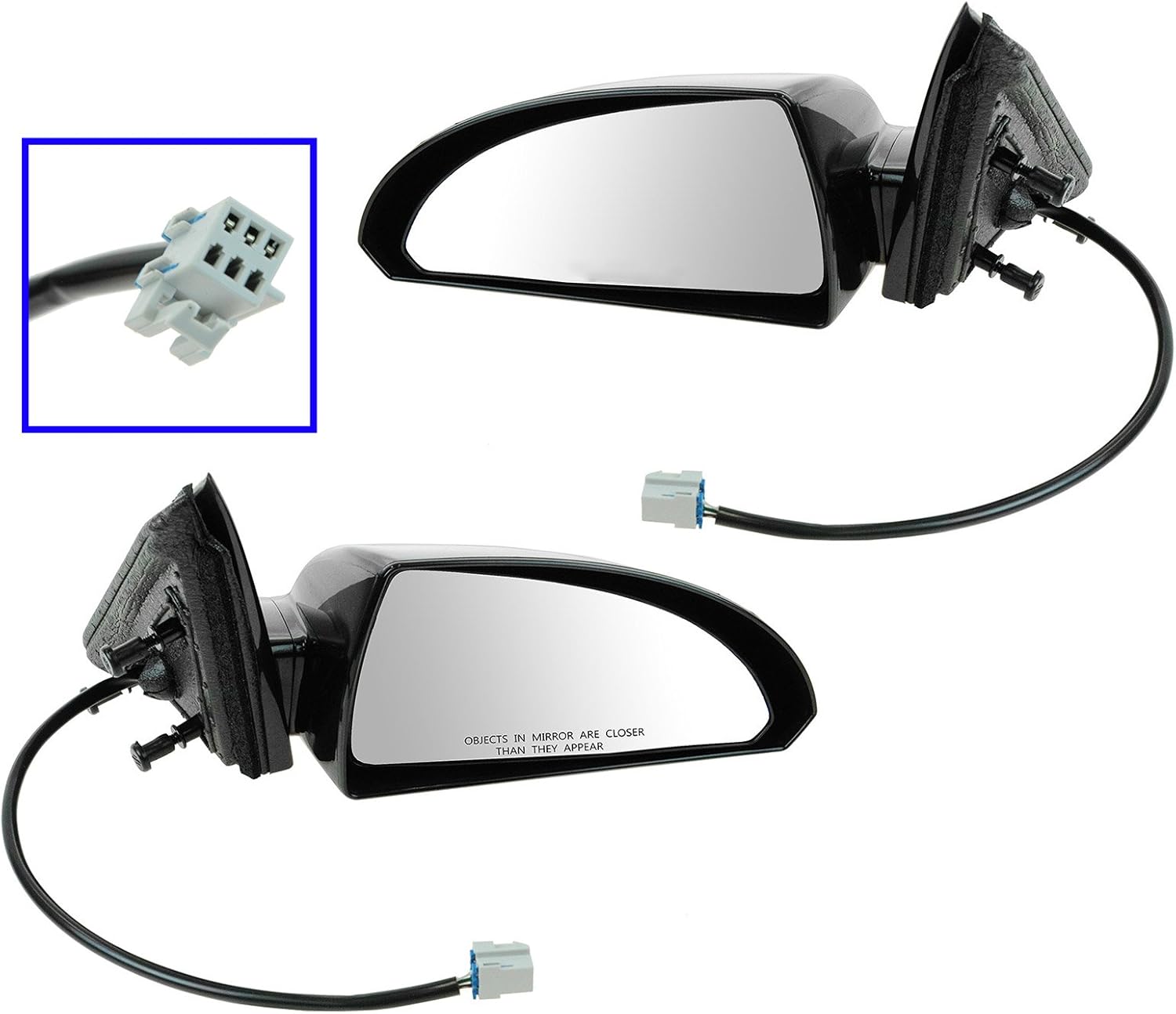 Side View Mirrors Power Left LH & Right RH Pair Set for 0613 Chevy Impala Automotive