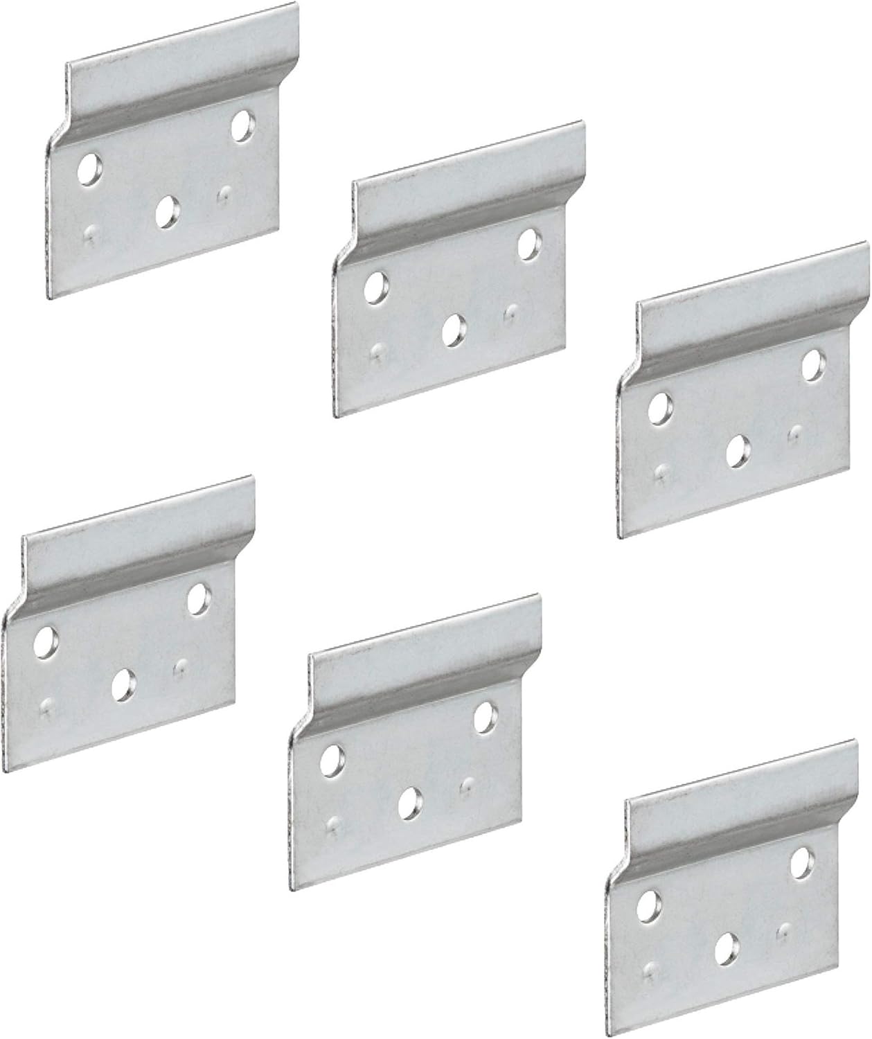 3 Stück Wandhalterung Regal Aufhängung - Metall Weiß Mit Schrauben