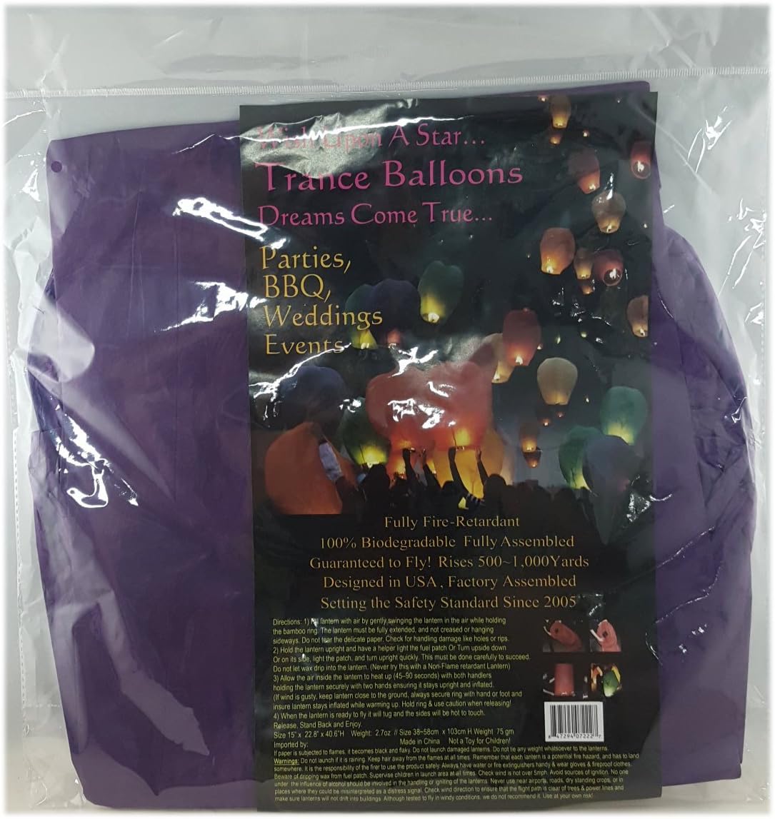 Wish Upon A Star Trance Balloons Dreams Come True Color: Purple