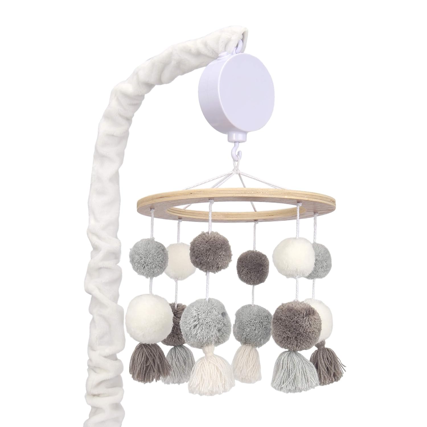 pom pom crib mobile