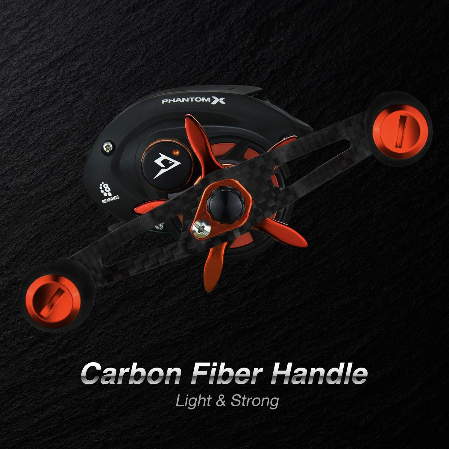 B07gzk6s25 カーボンファイバードラッグ Piscifun ベイトキャスティングリール ファントム ギア比3個 Orange 6 3 1 Right ベイトキャスティングフィッシングリール カーボンリールハンドル X 目立たない Black Handed マルチカラー 18ポンド 超滑らか リール