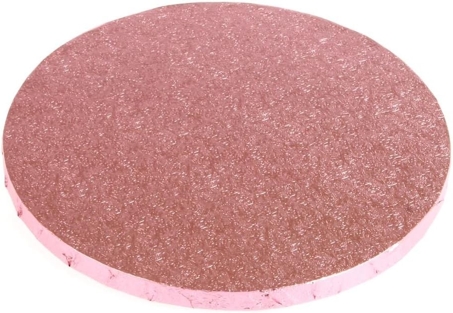 8" Round Light Pink Cake Drum