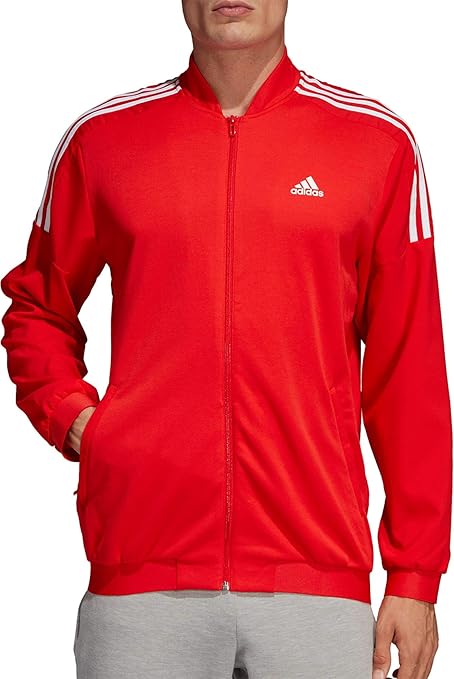 adidas mens red jacket