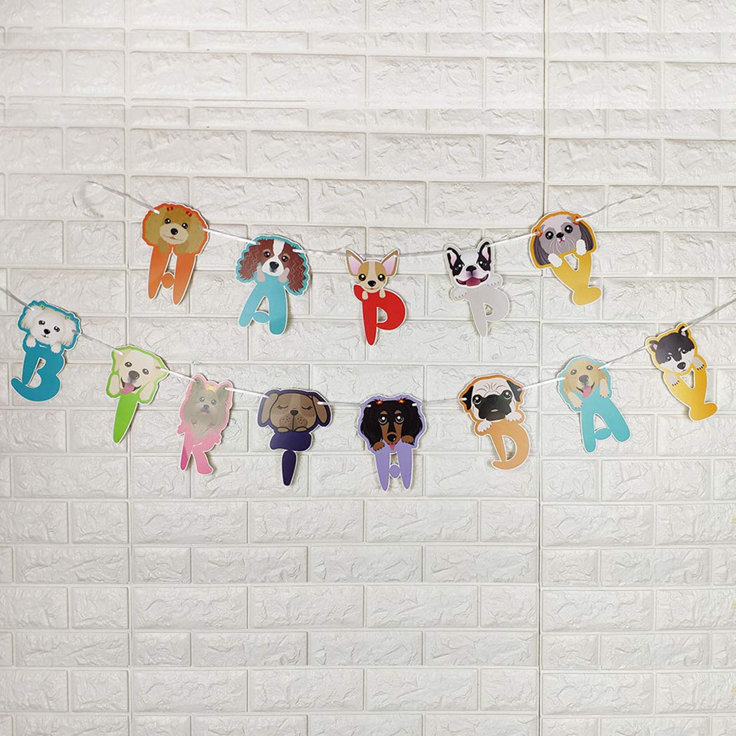 Legendog Dog Birthday Party Supplies, Dog Girl or Boy Birthday Party Decorations, Dog Party Decorations with Bone Balloon, Happy Dog Birthday Party Decorations