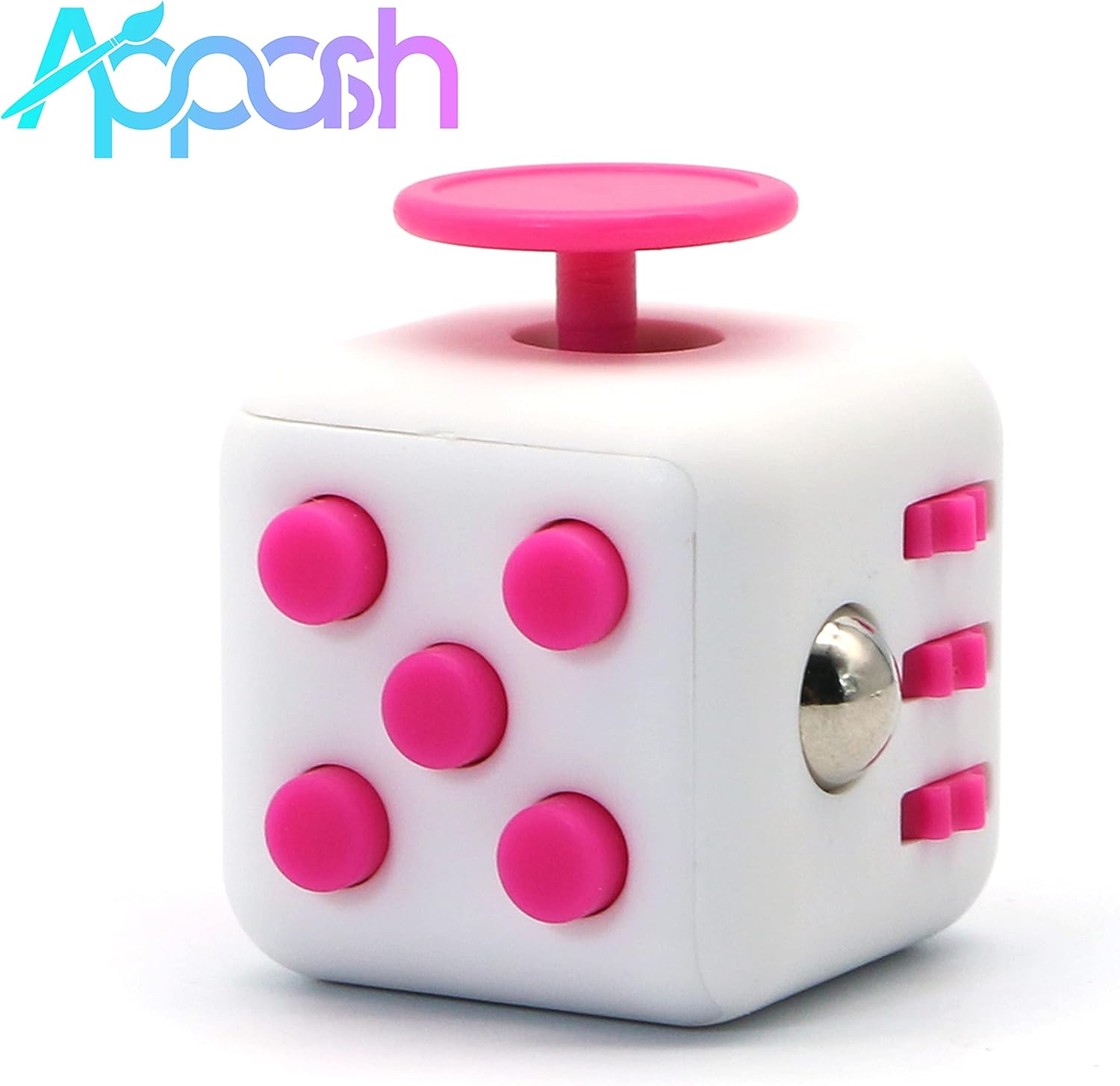 Fidget Cube Stress Anxiety Pressure Relieving Toy Great For Adults And Children Gift Idea Relaxing Toy Stress Reliever Soft Material White Pink Toys Games Amazon Com