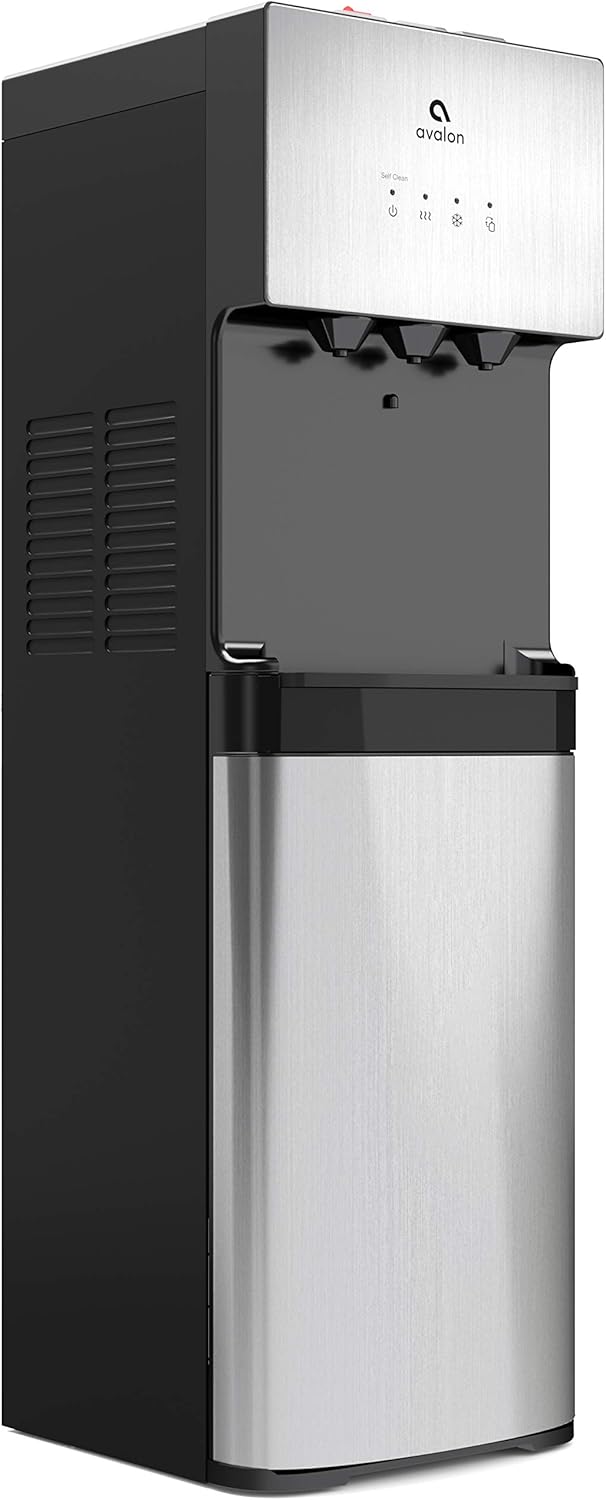 Avalon Limited Edition Self Cleaning Water Cooler Dispenser, 3 Temperature Settings - Hot, Cold & Cool Water, Durable Stainless Steel Construction, Bottom Loading - UL/Energy Star Approved: Appliances