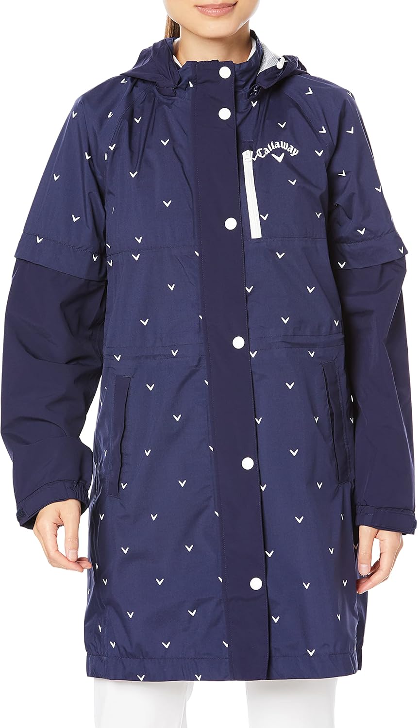 [キャロウェイ] [レディース] 定番 ワンピース型 レインウェア (ストレッチ・防水性・透湿性・防風性) / 241-1989802 / ゴルフ 120_ネイビー LL