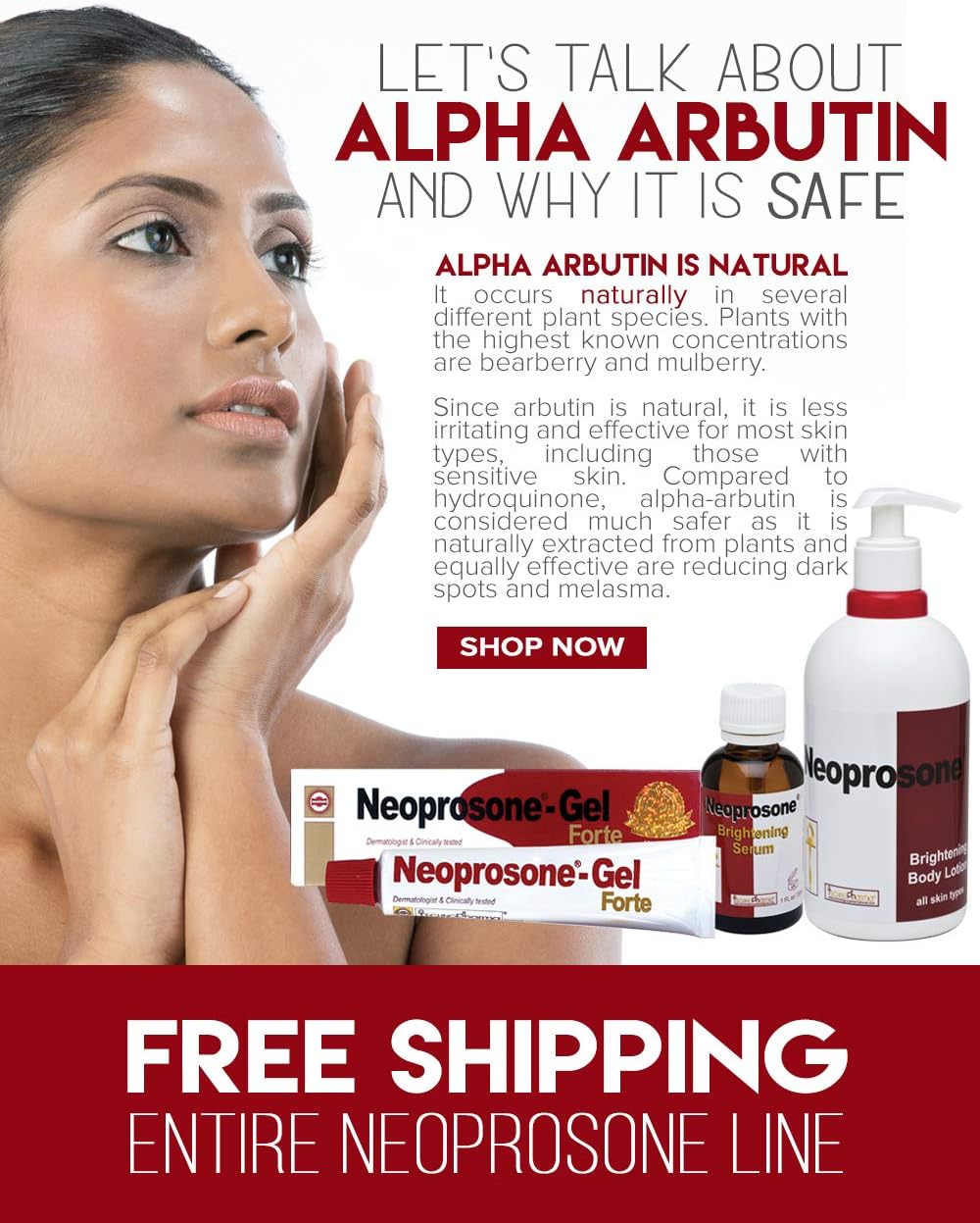 Neoprosone, Skin Brightening Cream - 1.7 Fl oz / 50 ml - for Intimate Areas Body, Knees, Underarm, Elbows - Image 5