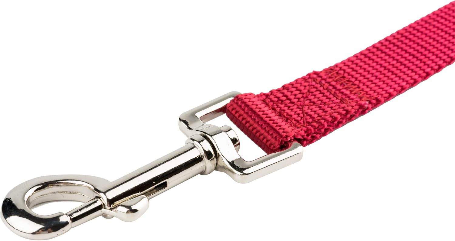 YUDOTE Nylon Dog Leads,Easy to Clean,Soft Lightweight Strong Leash for Daily Walk with Puppies and Small to Medium Sized Breeds 120cm/47inch Long Red - Image 5
