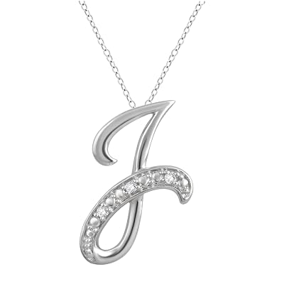 Buy Diamond Accent Initial letter J 