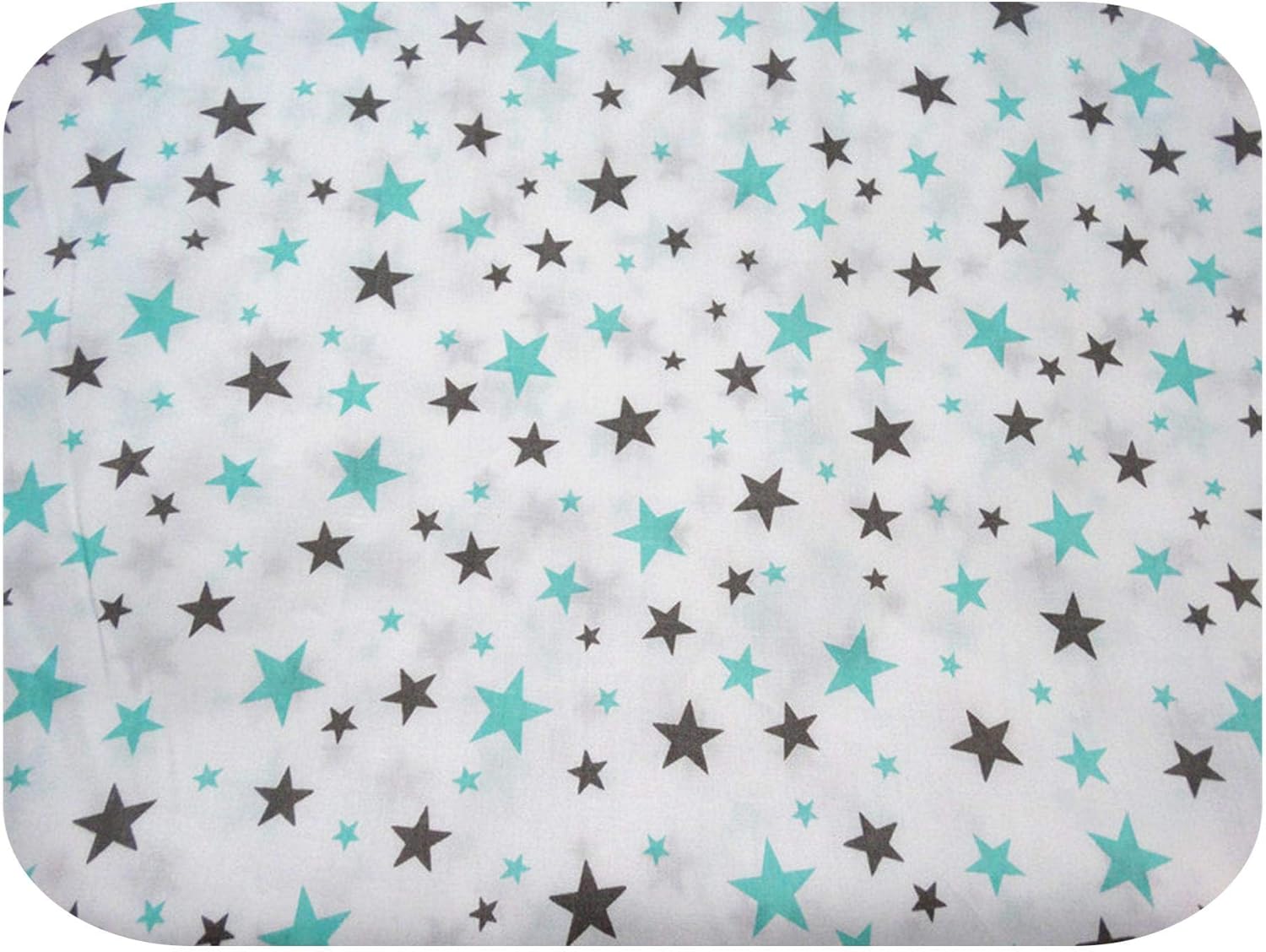 Tela De Encaje, Tela De Acolchado De Algodón Con Ondas Impresas De