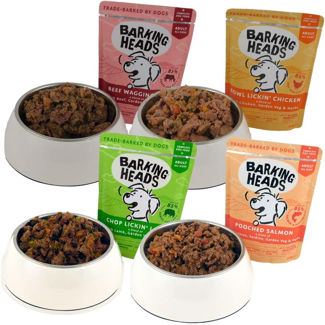 Barking Heads Wet Dog Food Pouches Mega Variety Pack Natural and