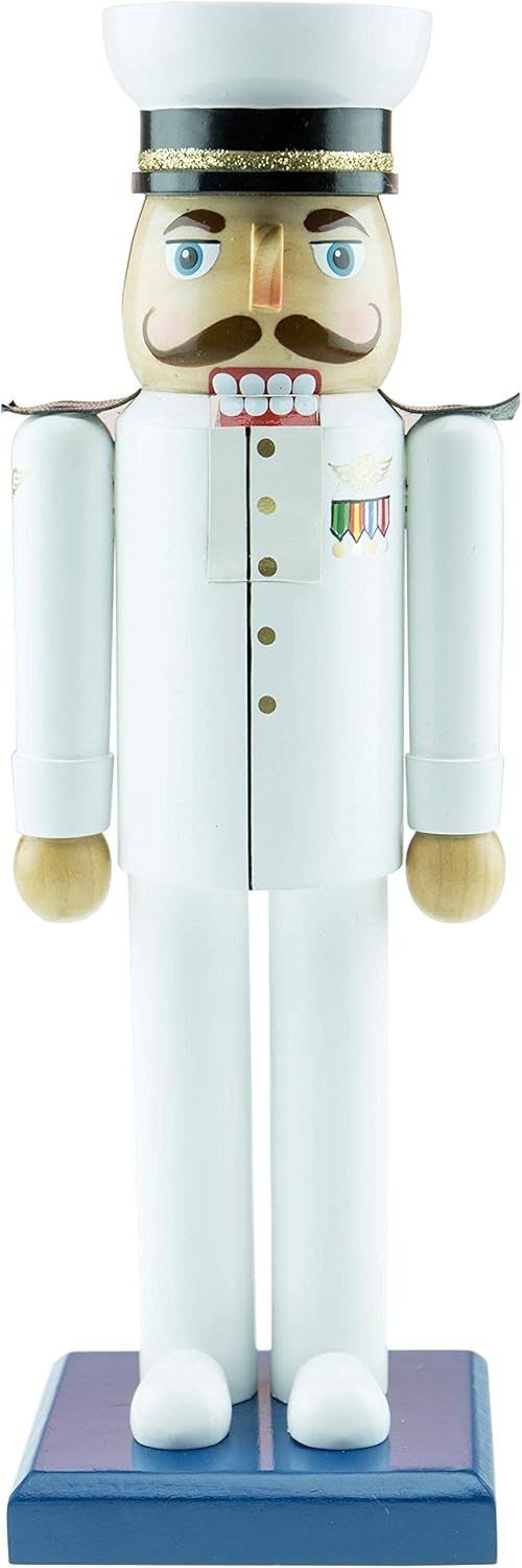 Clever Creations Marinero Con Uniforme Blanco Ideal Para Mesas Y 