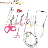 WDL 9 Piece Diagnostic KIT in Pink Ideal for EMT, Nursing, EMS and Student