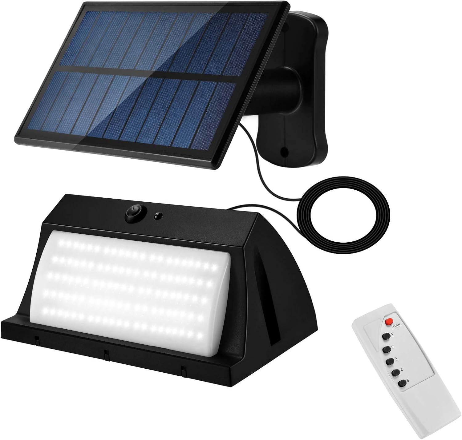 Amazon Ouamei ソーラーライト 光感センサー リモコン付き 太陽光発電 屋内外兼用 高輝度 300led 300lm 3m延長コード ガーデンライト 雰囲気 ライト 調光調色機能 夜間自動点灯 Ip65防水 電気代不要 省エネ 設置簡単 壁掛け 屋外照明 夜間防犯 玄関 駐車場 車道 歩道