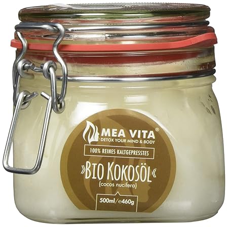 MeaVita Bio Kokosöl, nativ im Bügelglas, 500 ml