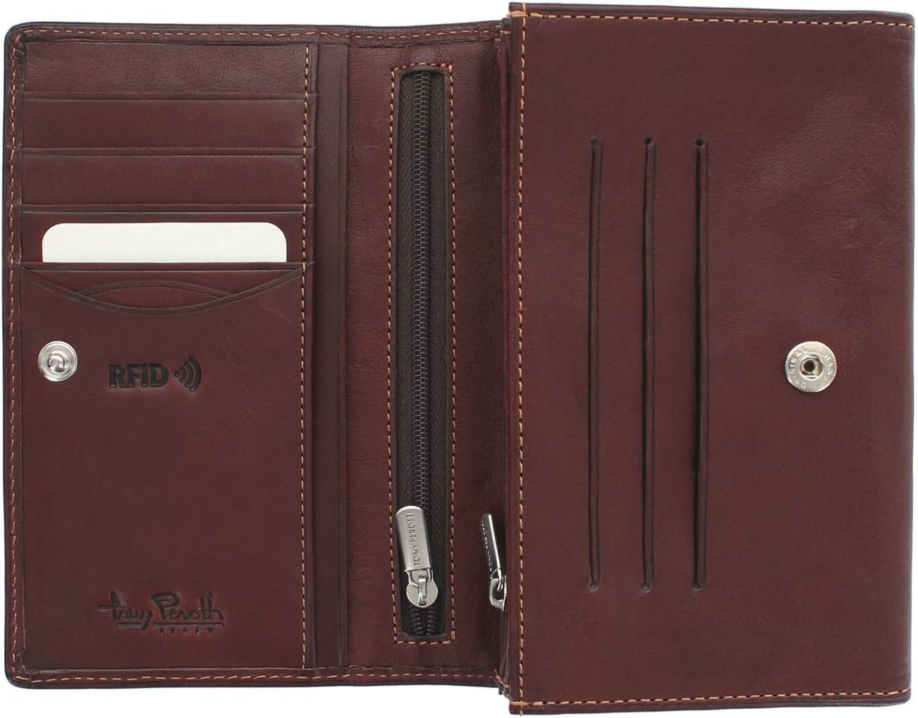 Tony Perotti Full Grain Leather Matinee Purse with RFID Protection 1007_1 - Image 3