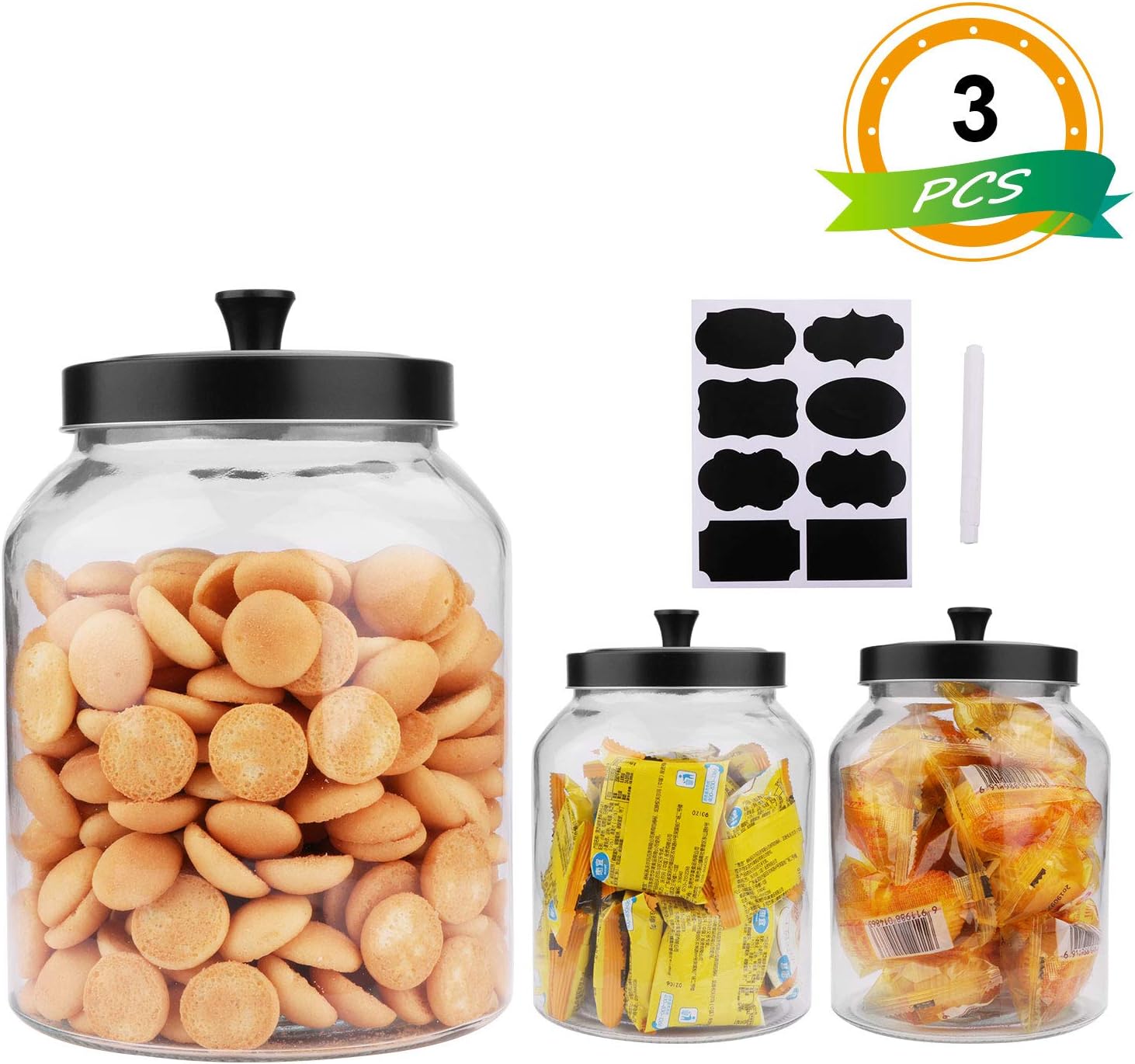 Glass Jars With Sealed Lids,Clear Glass Food Storage container with