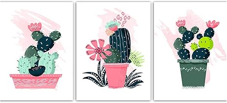 Amazon 美しいサボテンの花 ポスター 北欧スタイル ミニマリストの絵 ホームデコレーション キャンバスアート Hdプリント 漫画 ウォールペインティング 21x30cm Framed Sb 122 アートフレーム ポスター オンライン通販
