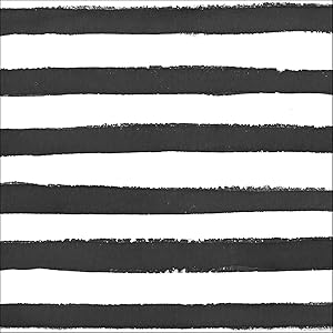 Creative Converting 24 Count Premium Patterned Beverage Napkins, Dotted and Striped, Licorice