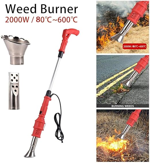 Electric Weed Burner 2000W, Electric Lawnmower Weeder Power Tool, Weed