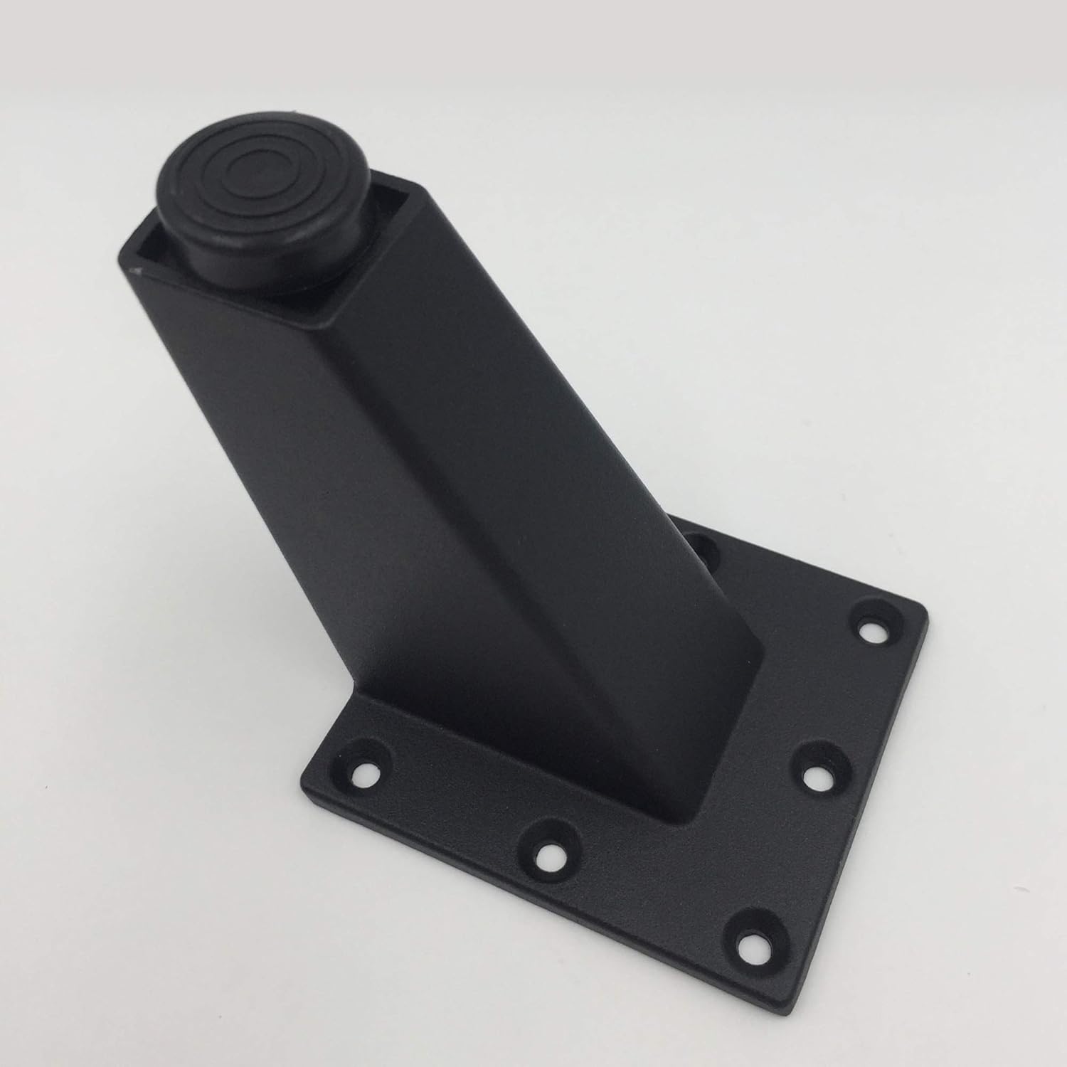 POFET 4pcs Furniture Cabinet feet Adjustable Aluminum Alloy Triangle for Cabinet Cupboard Wardrobe Chair Sofa Replacement Feet - Black - Image 3