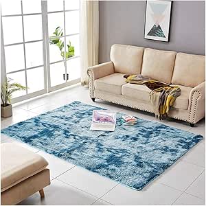 Sala de Estar Alfombra, Alfombra De Salón Pelo Largo, contemporánea