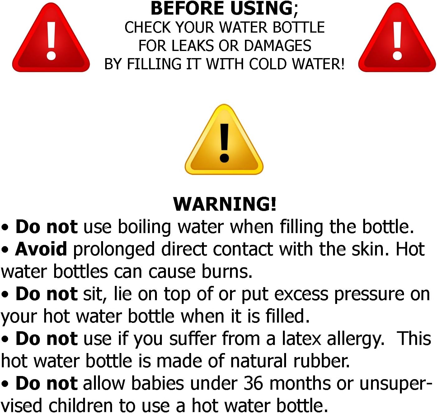 SteadMax 2 Hot Water Bottles, Natural Rubber -BPA Free- Durable Hot Water Bag for Hot Compress and Heat Therapy, Random Colors (2 Pack): Health & Personal Care