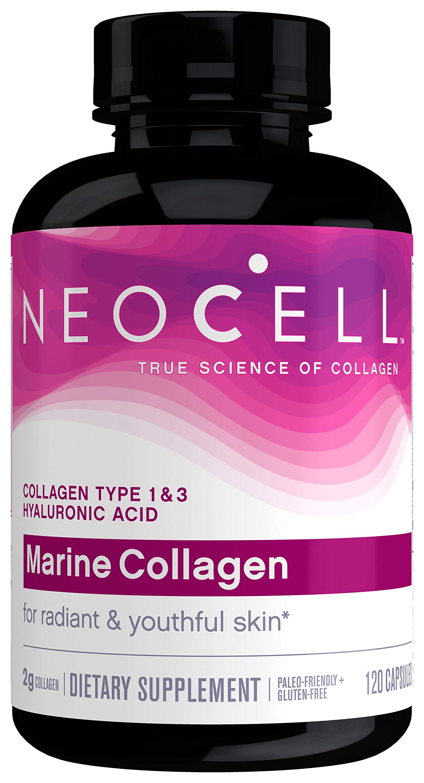 Neocell Marine Collagen, 120ct Collagen Pills with Hyaluronic Acid