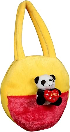 Tickles Panda Hand Purse Soft Stuffed for Kids 4 litres