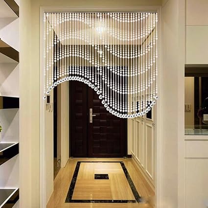 Amazon Com Hyhmm S Shaped Crystal Curtain Aisle Bedroom Kitchen