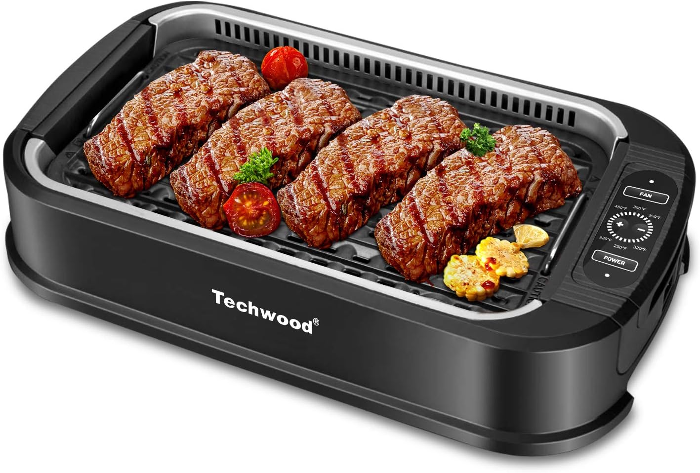 Techwood Indoor Smokeless Grill With Advanced Smoke Extractor