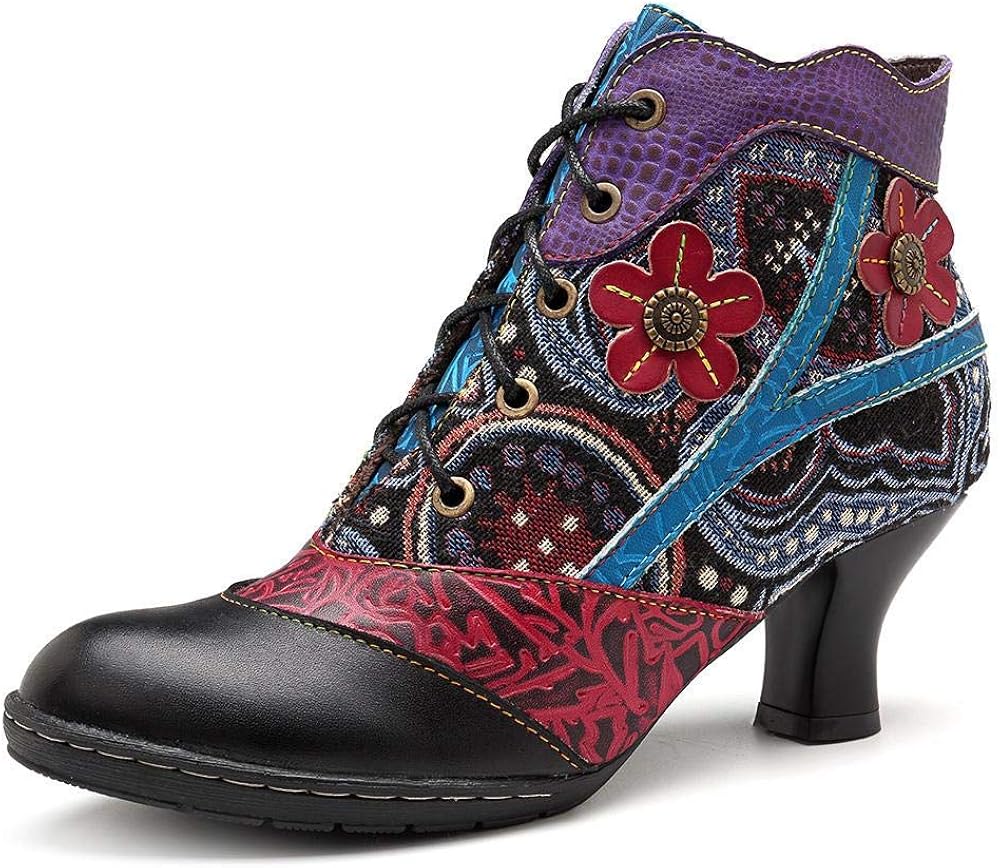 socofy bohemian ankle boots