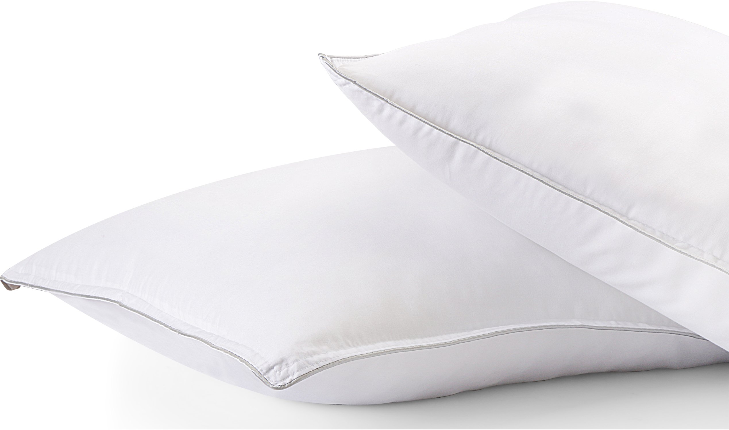 Extra Lush Fiber Polyester Filled Bed Pillows 2 Pack Standard