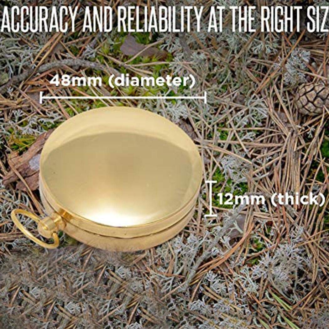 milene88 Portable Mini Compass Accurate Handy Guider Camping Survival Glow Compass Compasses