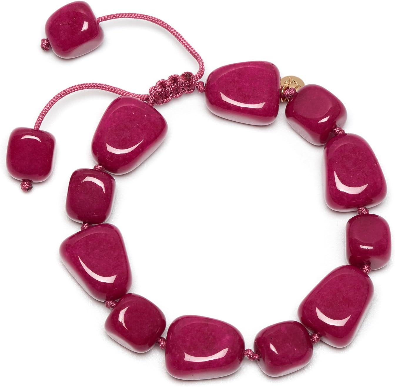 Women Red Quartz Strand Bracelet of Length 18cm 718417