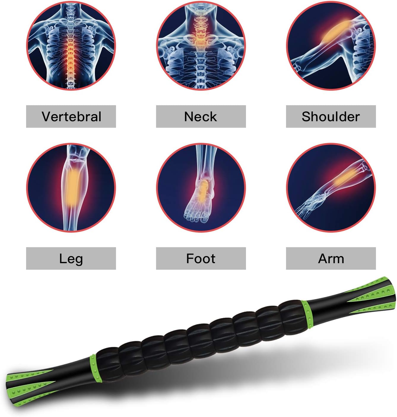 Muscle Roller, Massage Roller Stick for Athletes, Help Reducing Muscle Soreness Cramping Tightness Leg Arms Back Calves Muscle Massager: Health & Personal Care