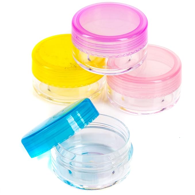 12Pc Clear Travel Pots 20ml for Cosmetic Cream Makeup Container Tub