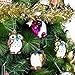 iPEGTOP 3Pcs x 6.5ft Christmas Tinsel Garland, Classic Thick Shiny Sparkly Christmas Tree Ornaments Party Ceiling Hanging Decorations, 3.5 inch Wide Ink White Filaments 8