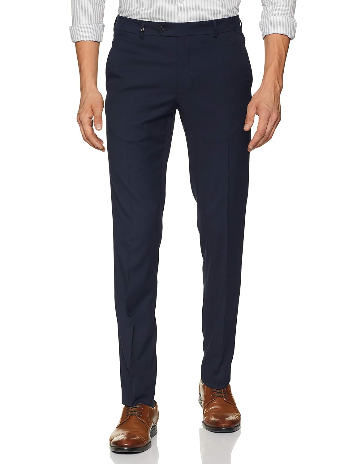 Buy Van Heusen Men's Slim Fit Formal Trousers at Amazon.in
