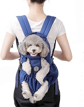Amazon Natsu 犬 抱っこ紐 おんぶひも キャリーバッグ ドッグスリング 小型犬 中型犬 しっぽ用の穴付き 前掛け 2way バッグ 抱っことおんぶで使える 通気性抜群 飛び出し防止 着脱楽々 両手解放 お出かけ 散歩 ピクニック 避難 災害 M ブルー Natsu キャリー