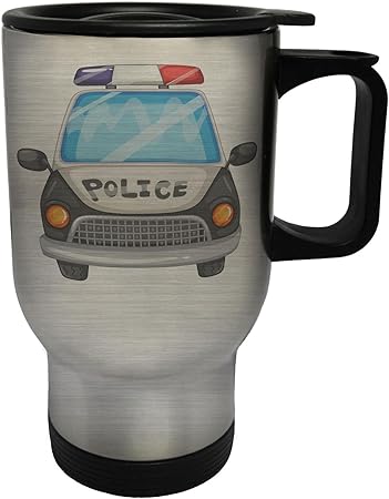 Amo I Carabinieri Di Automobili Sorriso Divertente Viaggi Termica In Acciaio Inox Tazza 14 Once 400ml G221ts Amazon It Casa E Cucina