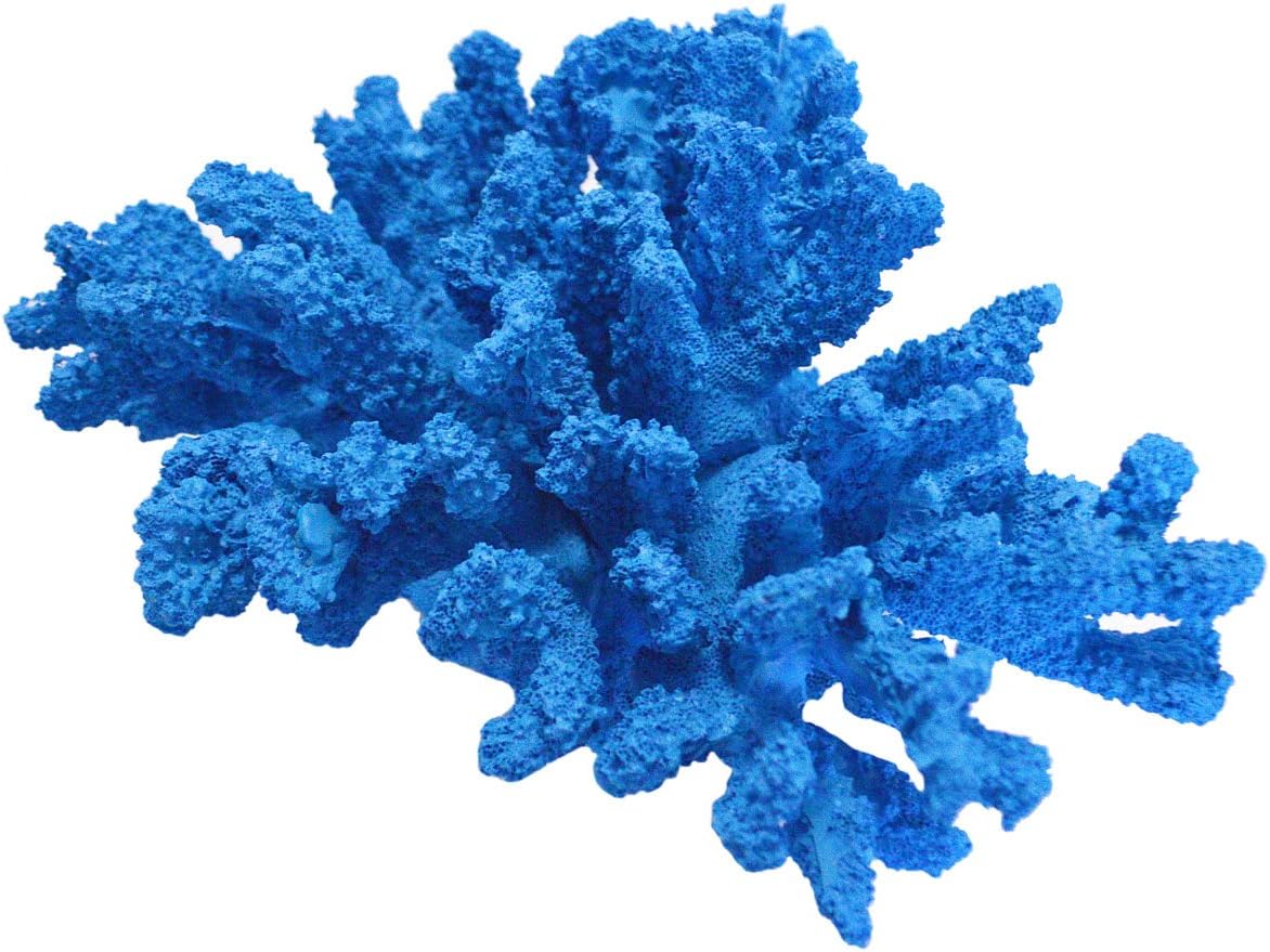 Large Decorative Blue Coral Polyresin Figurine - Nautical Beach Decor, Coastal Decor, Sea Coral, Ocean Decor, Beach House, Decorative Accessories