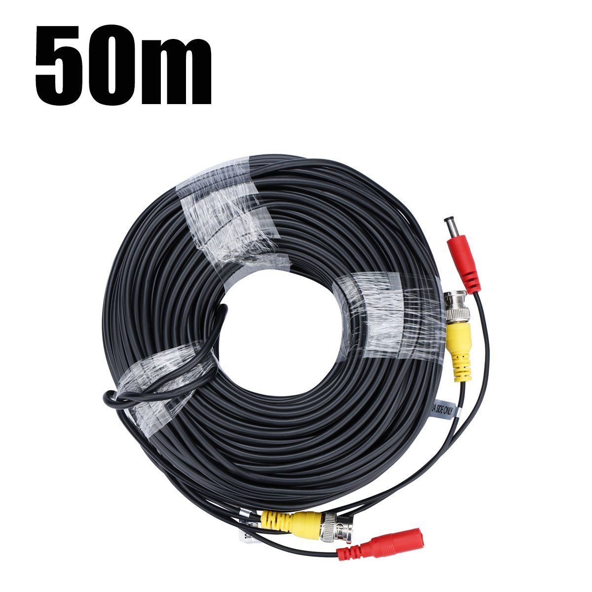 BNC Video Power Cable FLOUREON CCTV Security Camera Wire Cord for DVR House Security Camera System 100/150 Feet Long (2 Pack 150FT Cable)